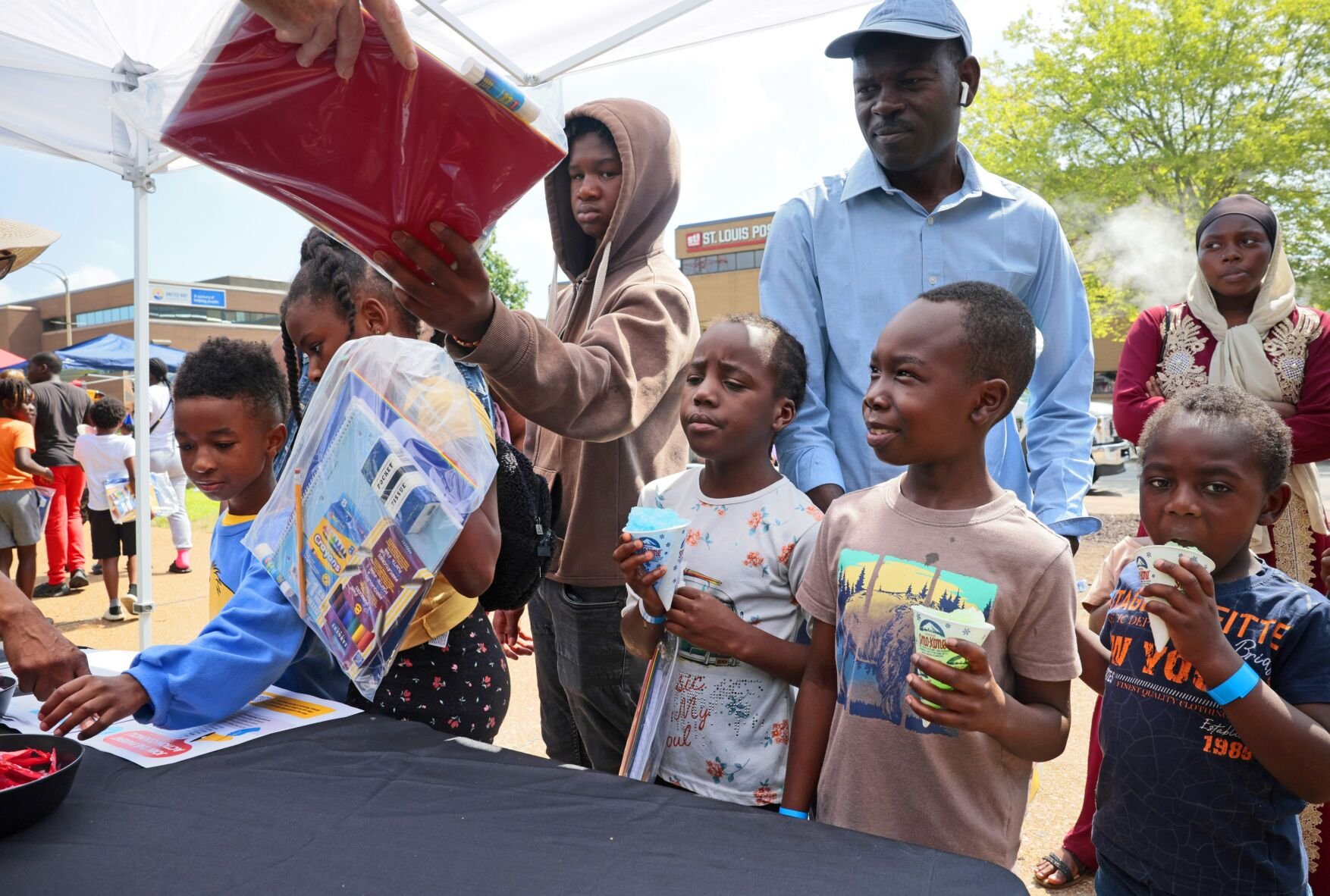 SLPS's annual back-to-school fair outside district HQ